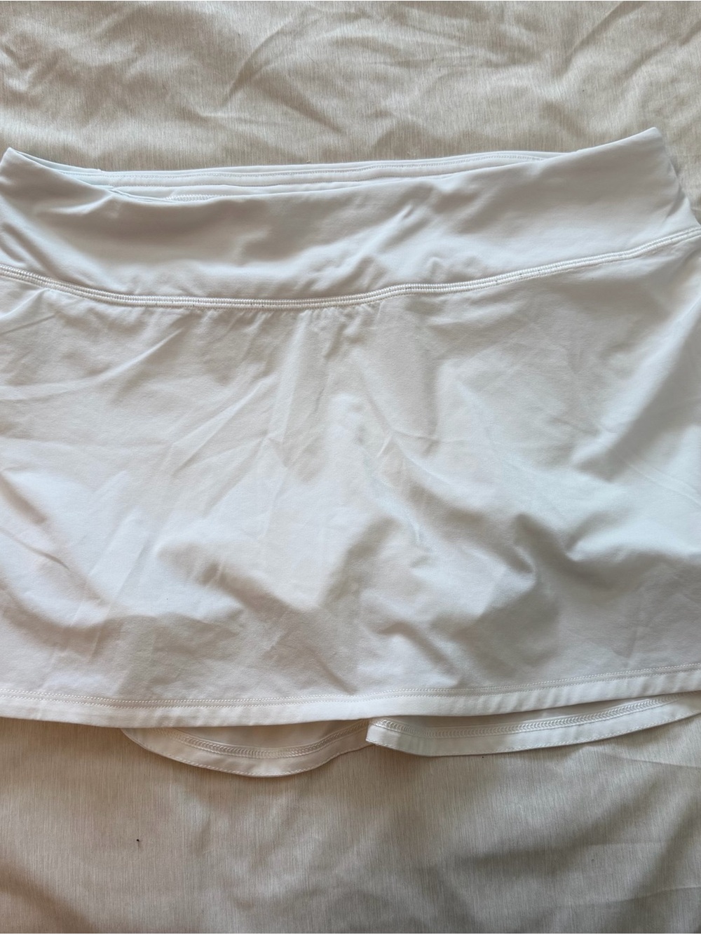 White Women’s Athletic Skort - Lightweight Performance Shorts